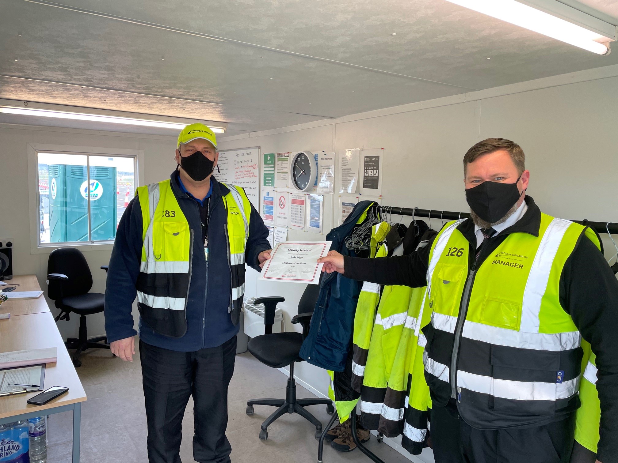 February Employee Of The Month Mike Briggs Security Scotland